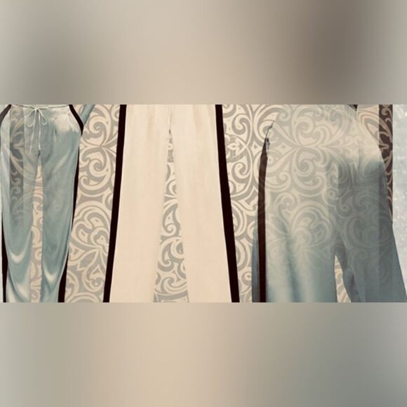 #317 ZARA Satin Champagne Pants - Picture 7 of 9